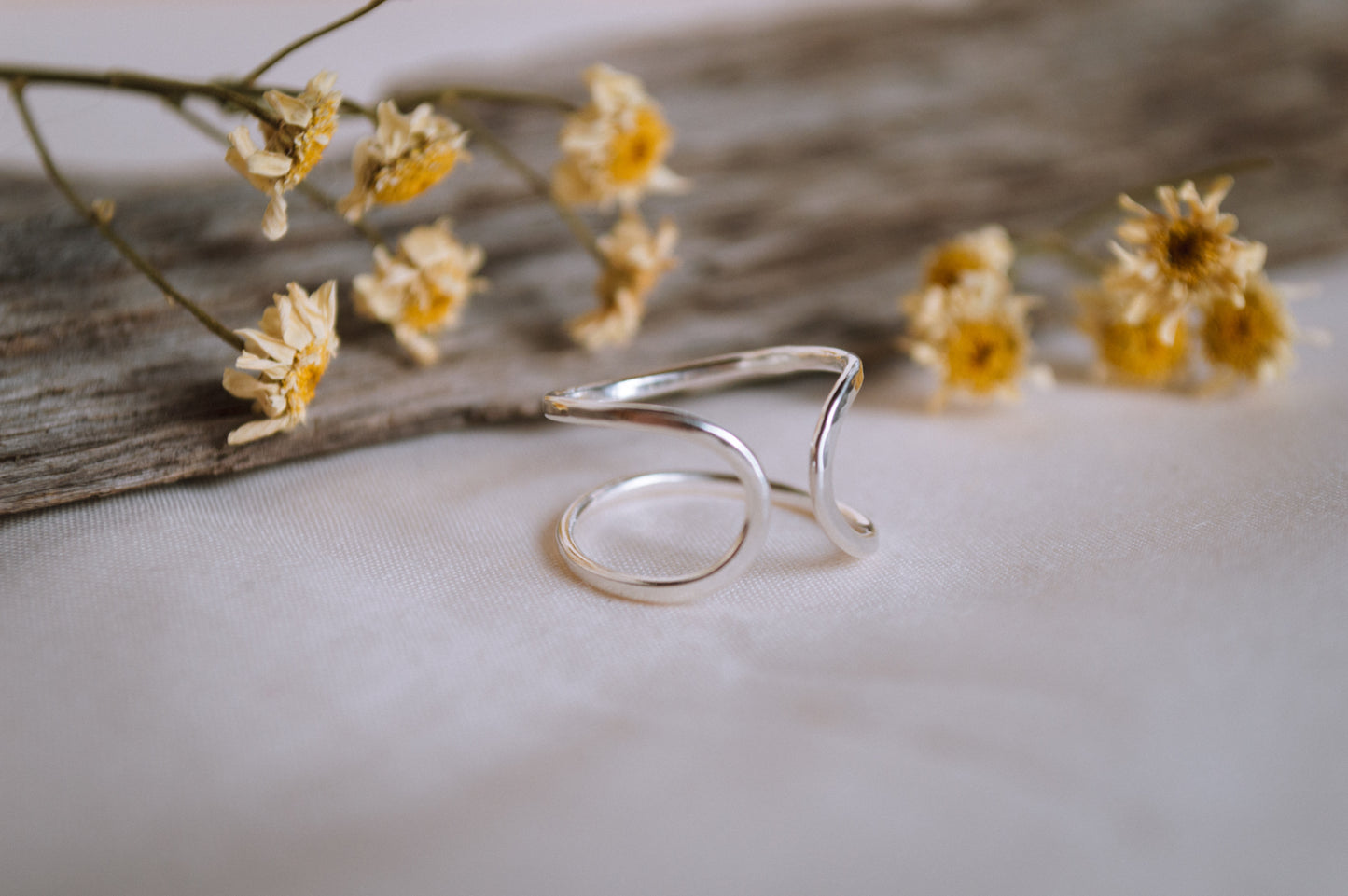 Adjustable Sterling Silver Wrap Ring