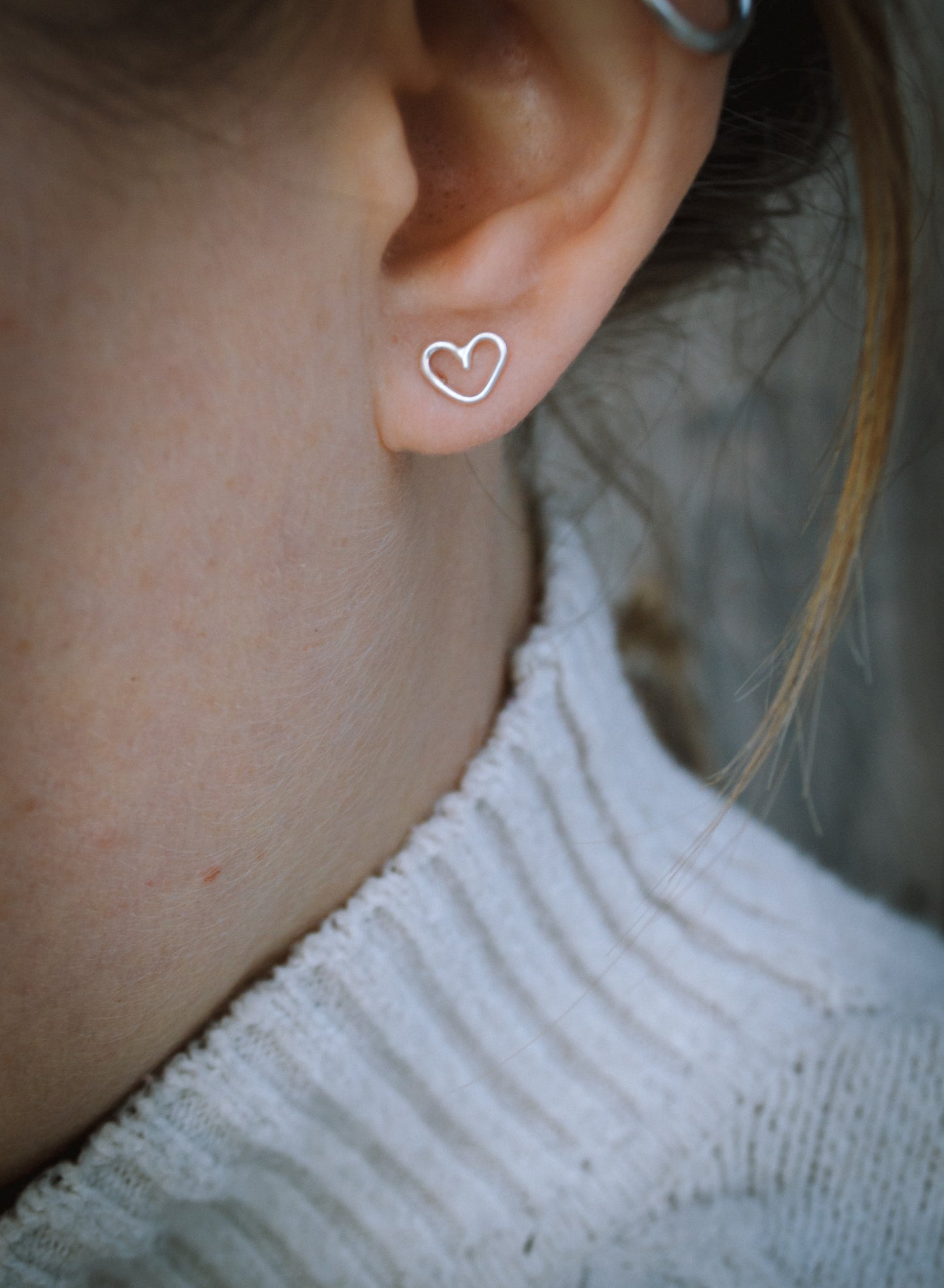 Mini Heart Stud Earrings