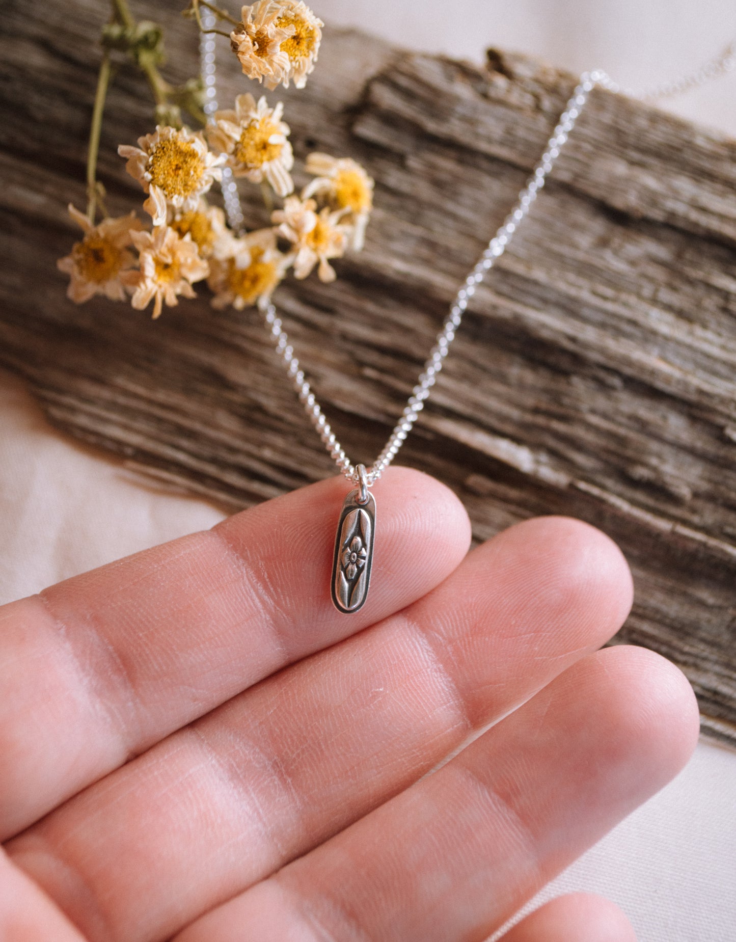 Forget Me Not Flower Necklace