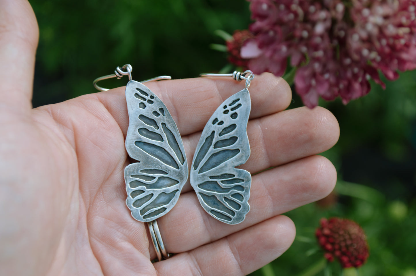 Butterfly Wing Statement Earrings