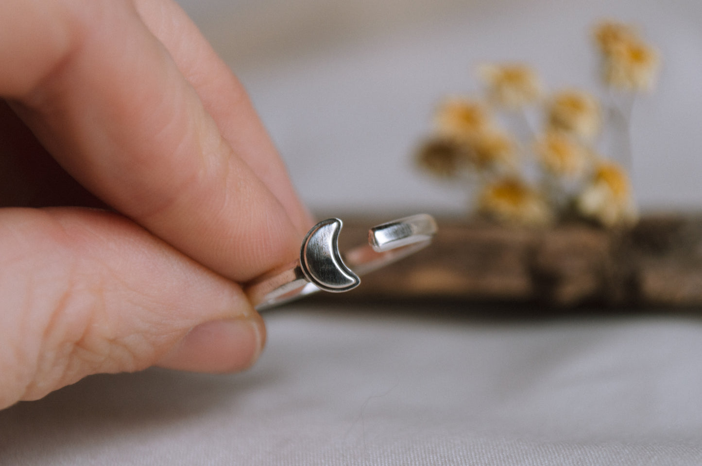 Adjustable Moon Ring