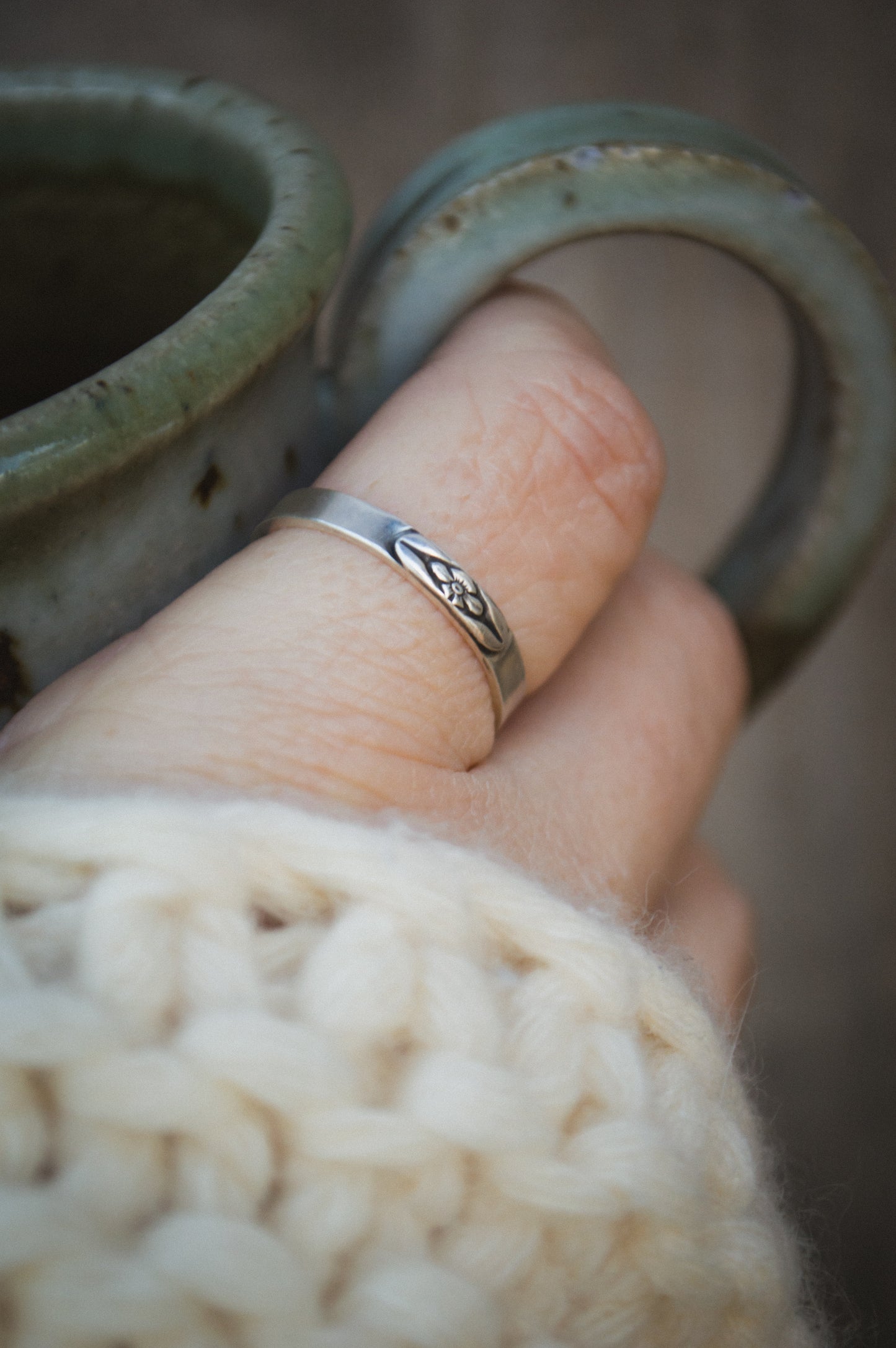 Forget Me Not Flower Ring