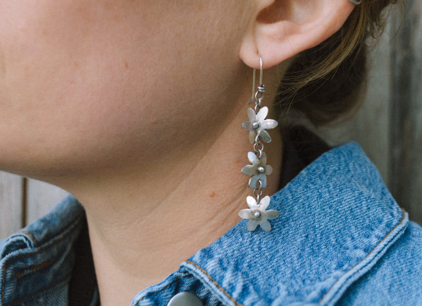 Daisy Chain Dangle Earrings