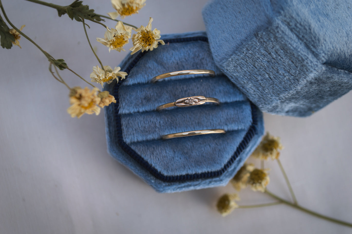 14k Gold Forget Me Not Ring