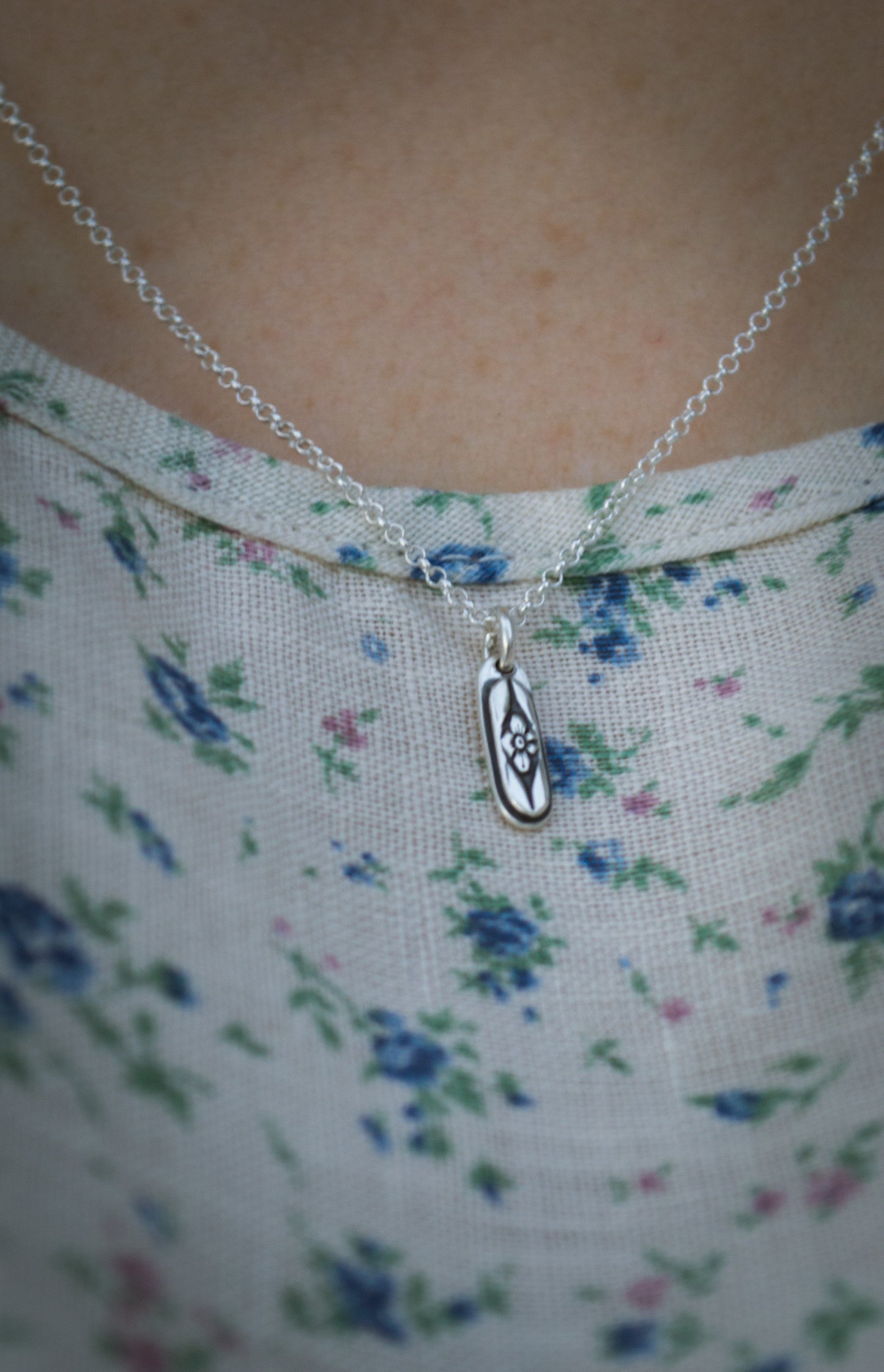 Forget Me Not Flower Necklace