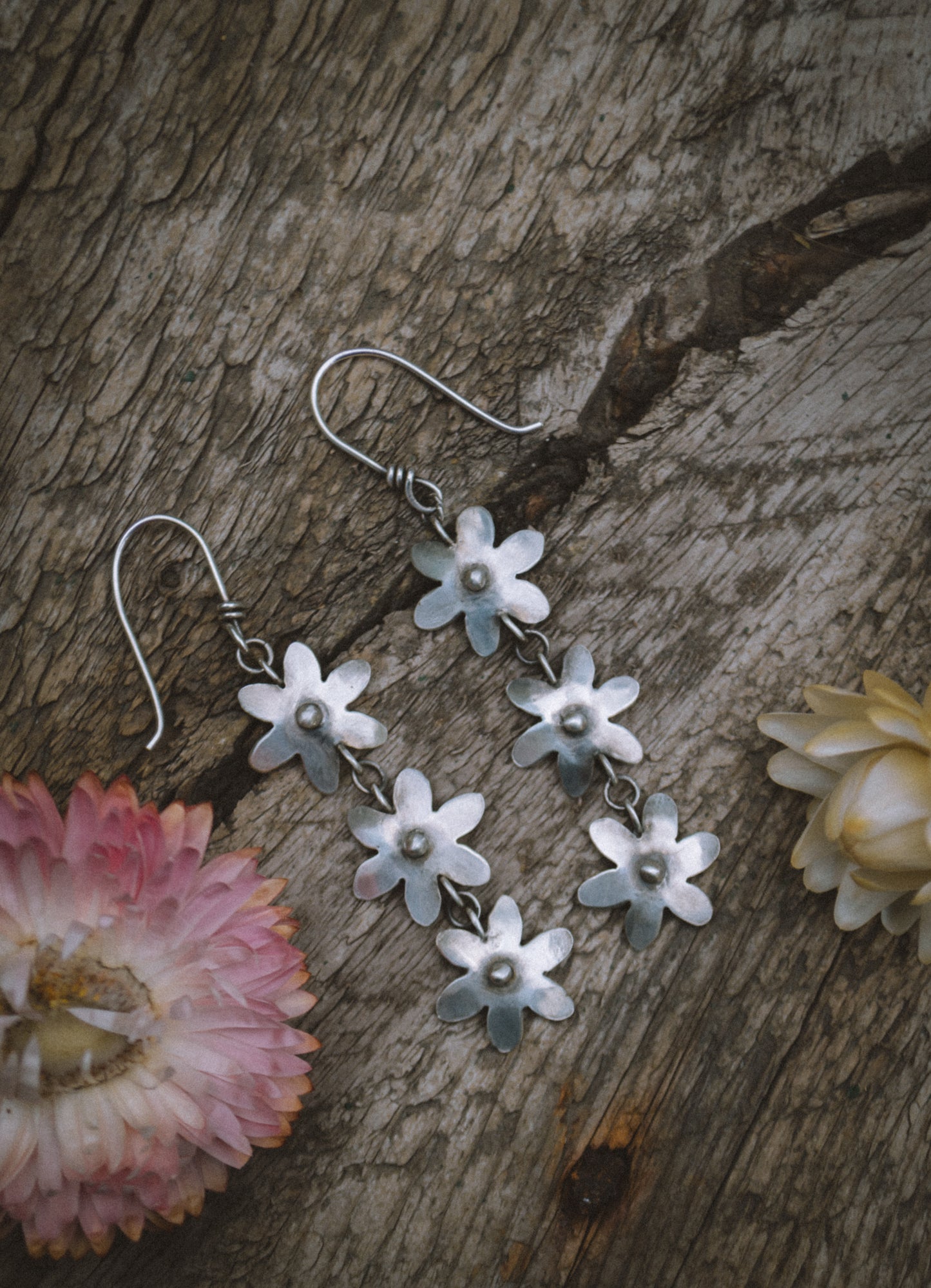 Daisy Chain Dangle Earrings