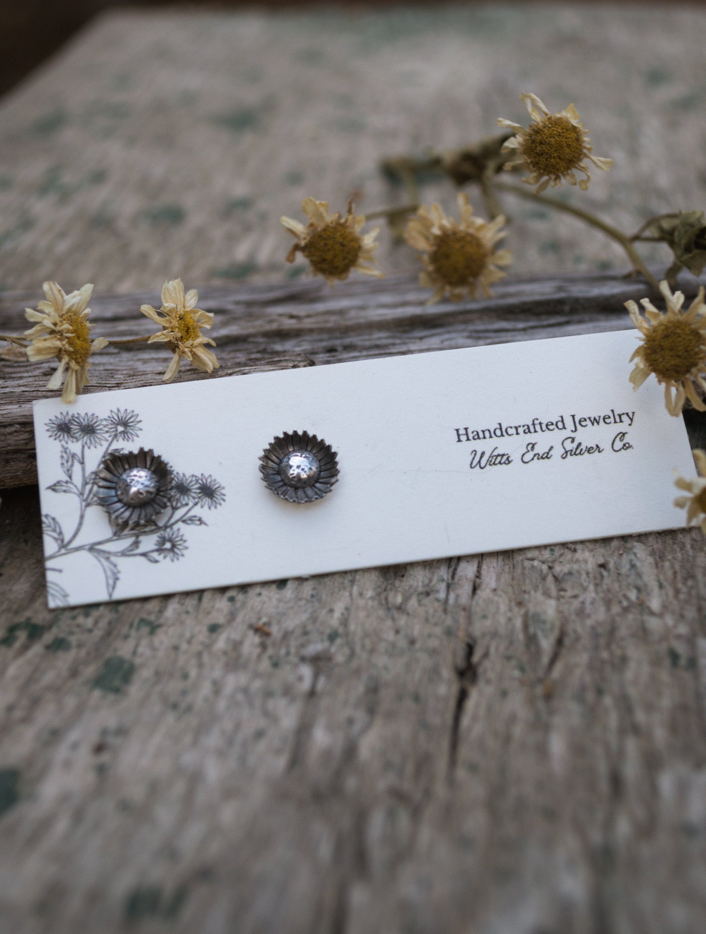 Sunflower Stud Earrings