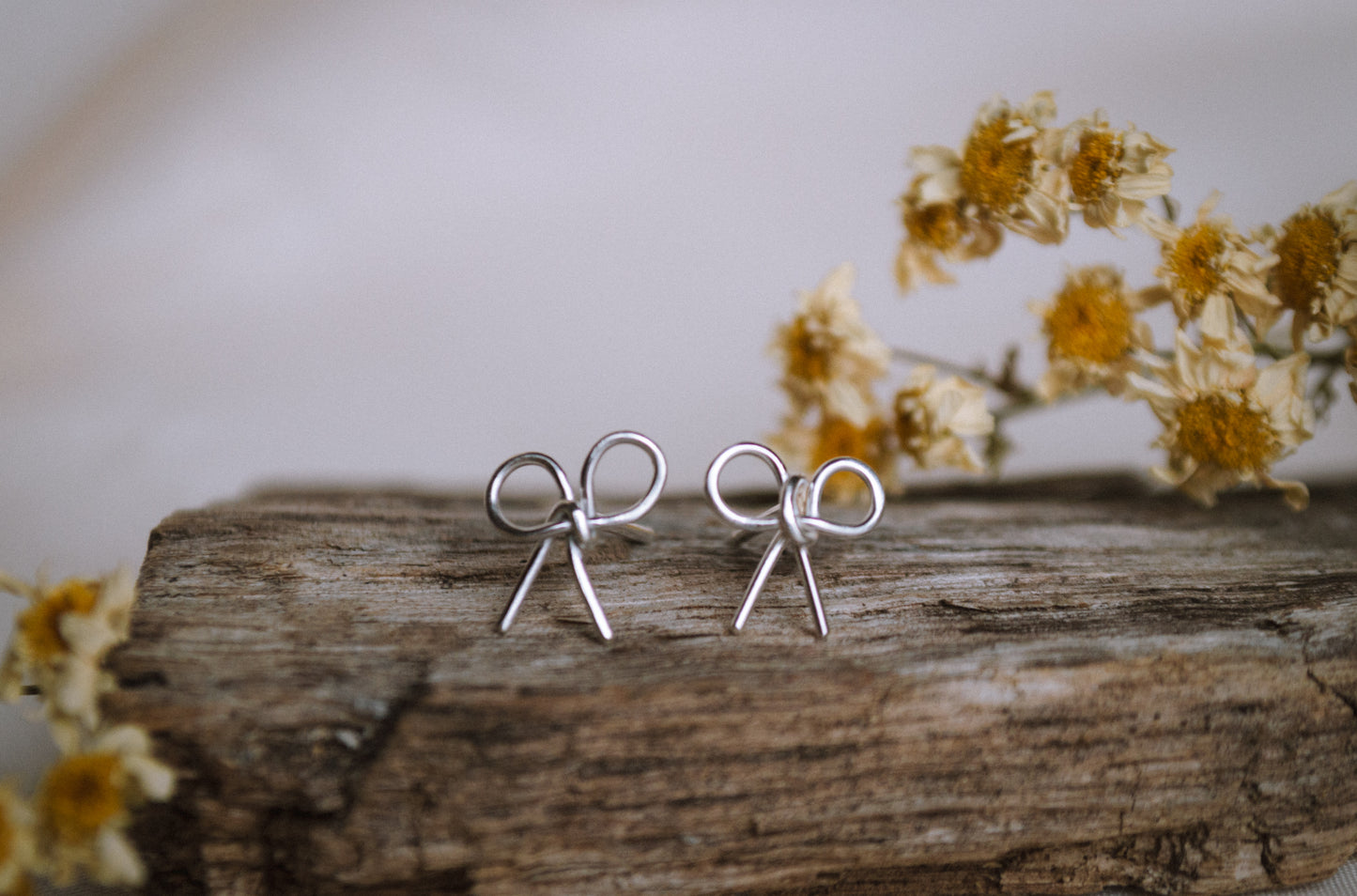 Mini Bow Stud Earrings