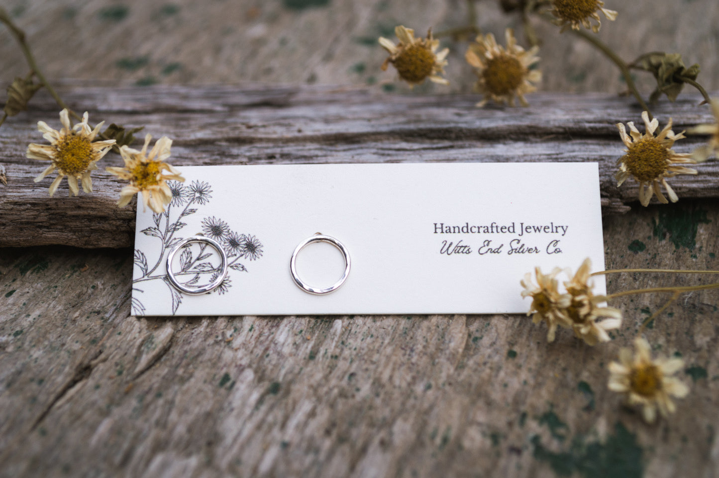 Sterling Circle Studs