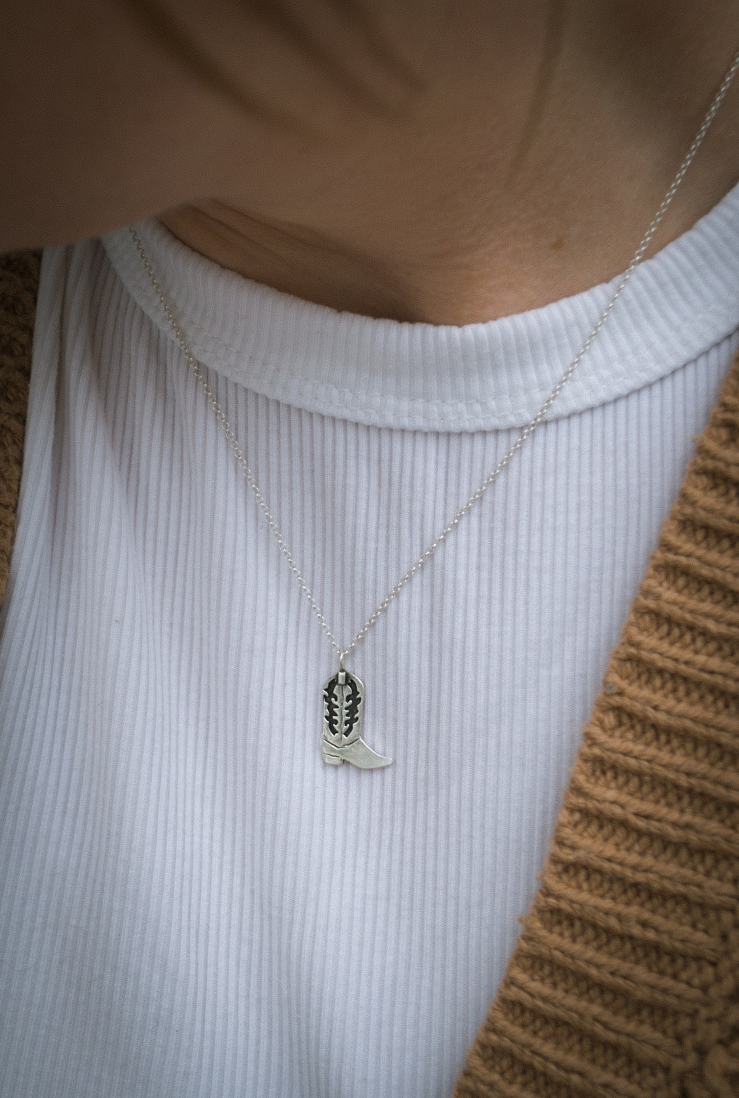 Cowboy Boot Necklace