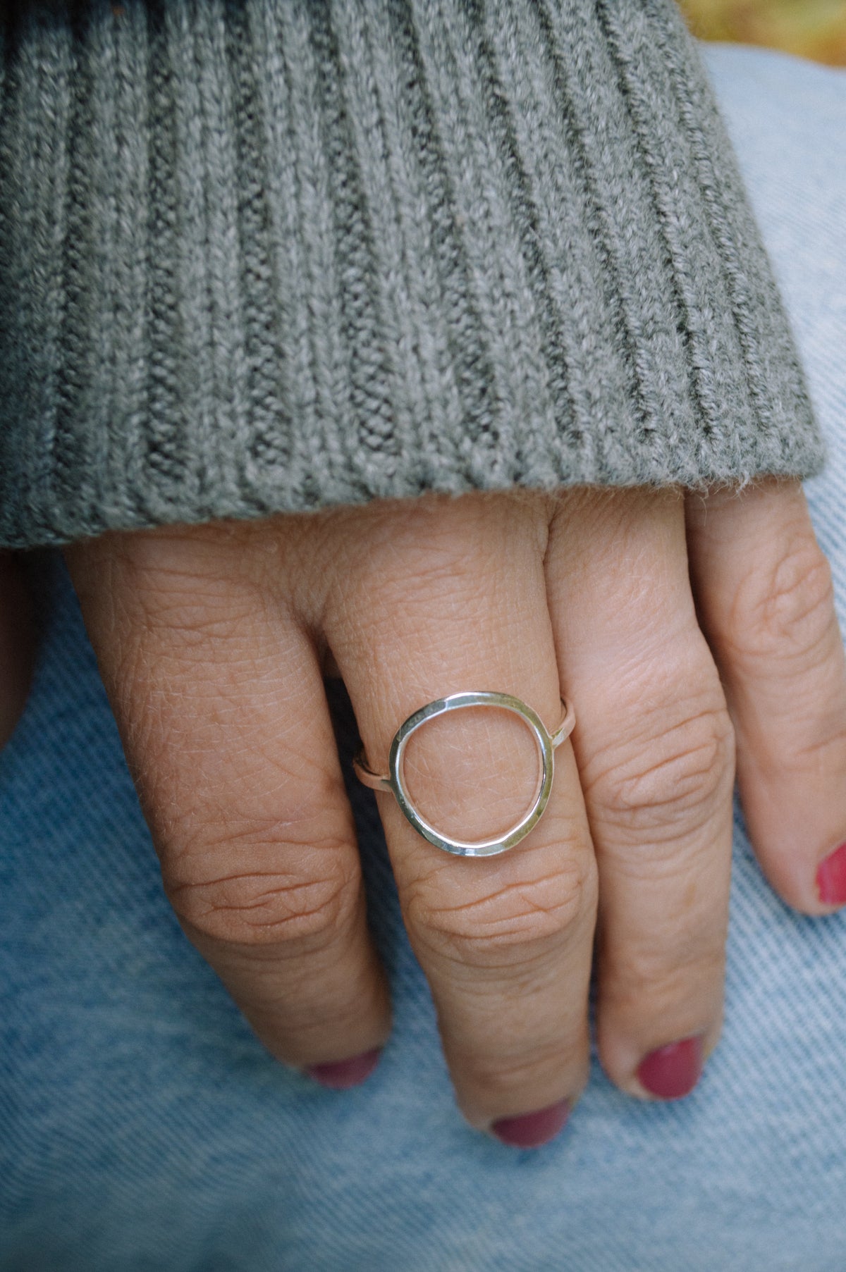 Sterling Silver Circle Ring