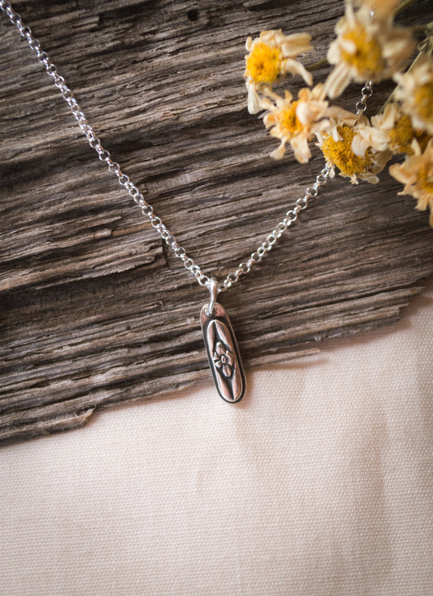 Forget Me Not Flower Necklace