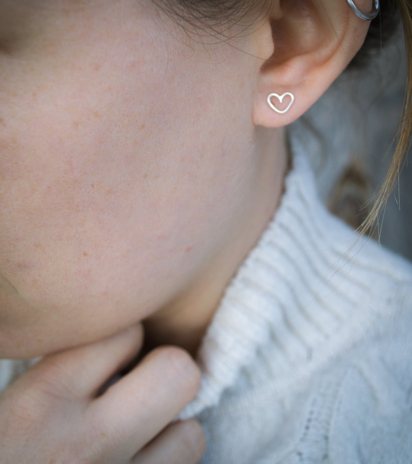 Mini Heart Stud Earrings