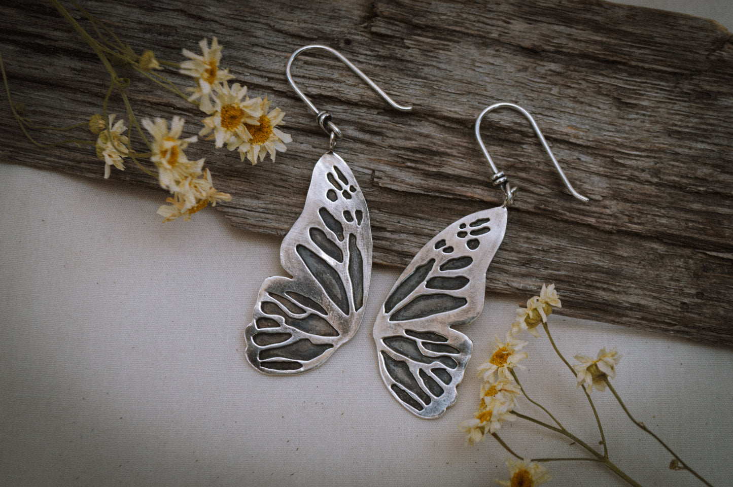 Butterfly Wing Statement Earrings