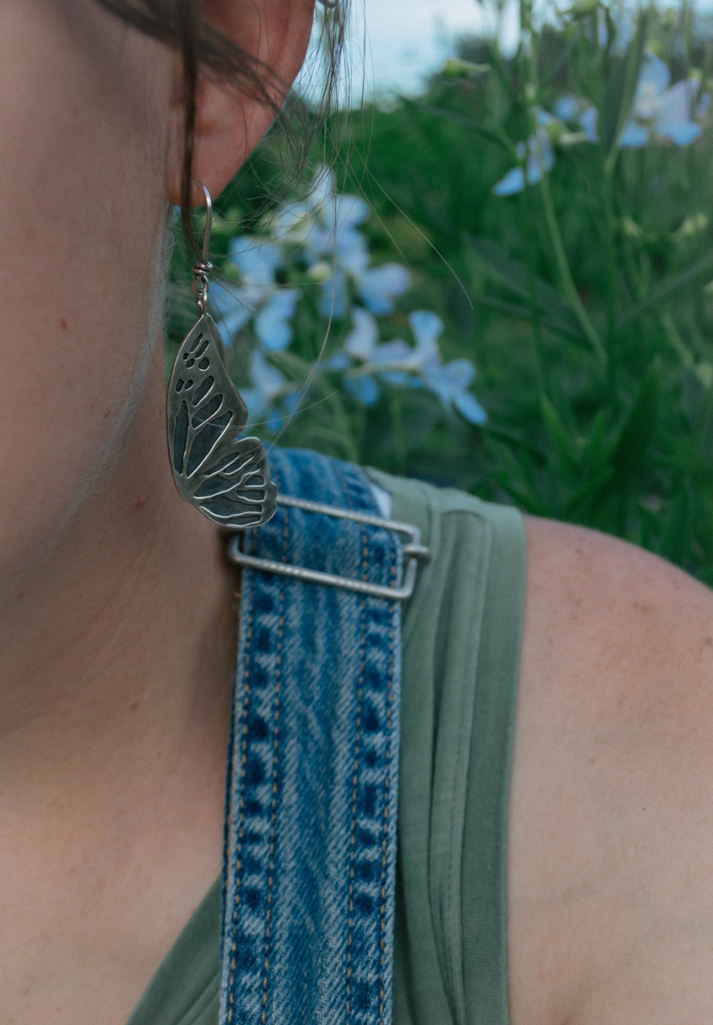 Butterfly Wing Statement Earrings