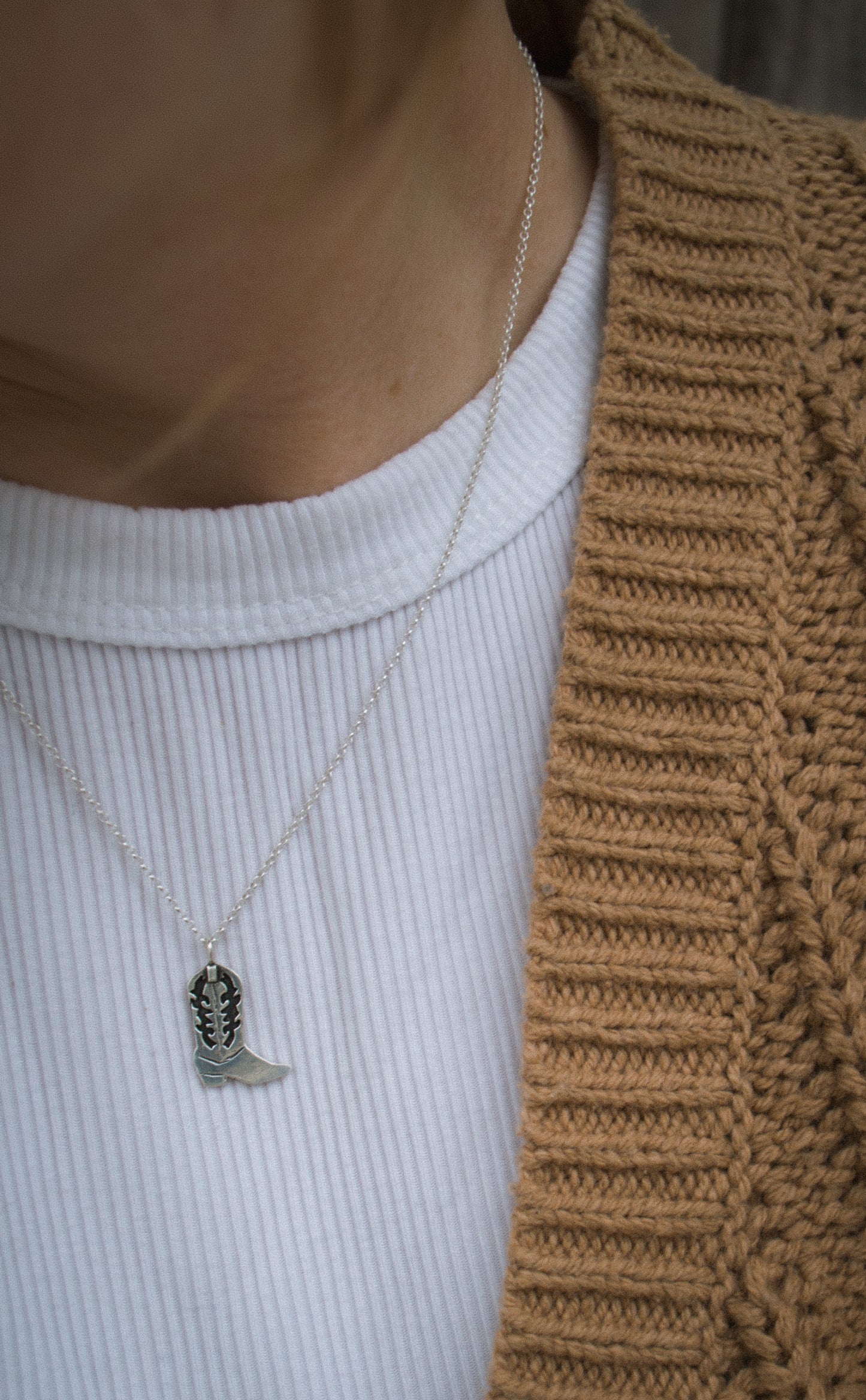 Cowboy Boot Necklace