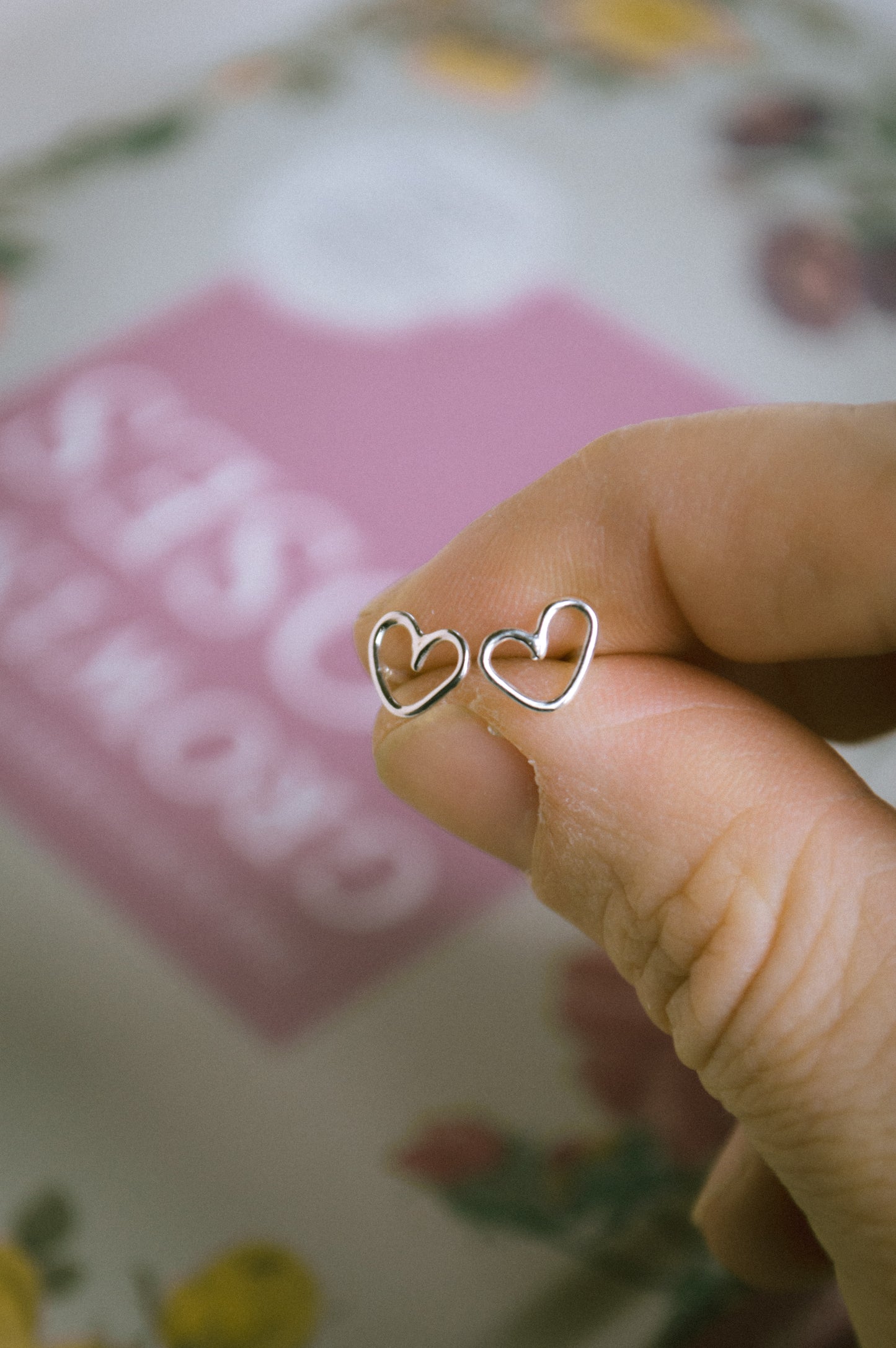 Mini Heart Stud Earrings