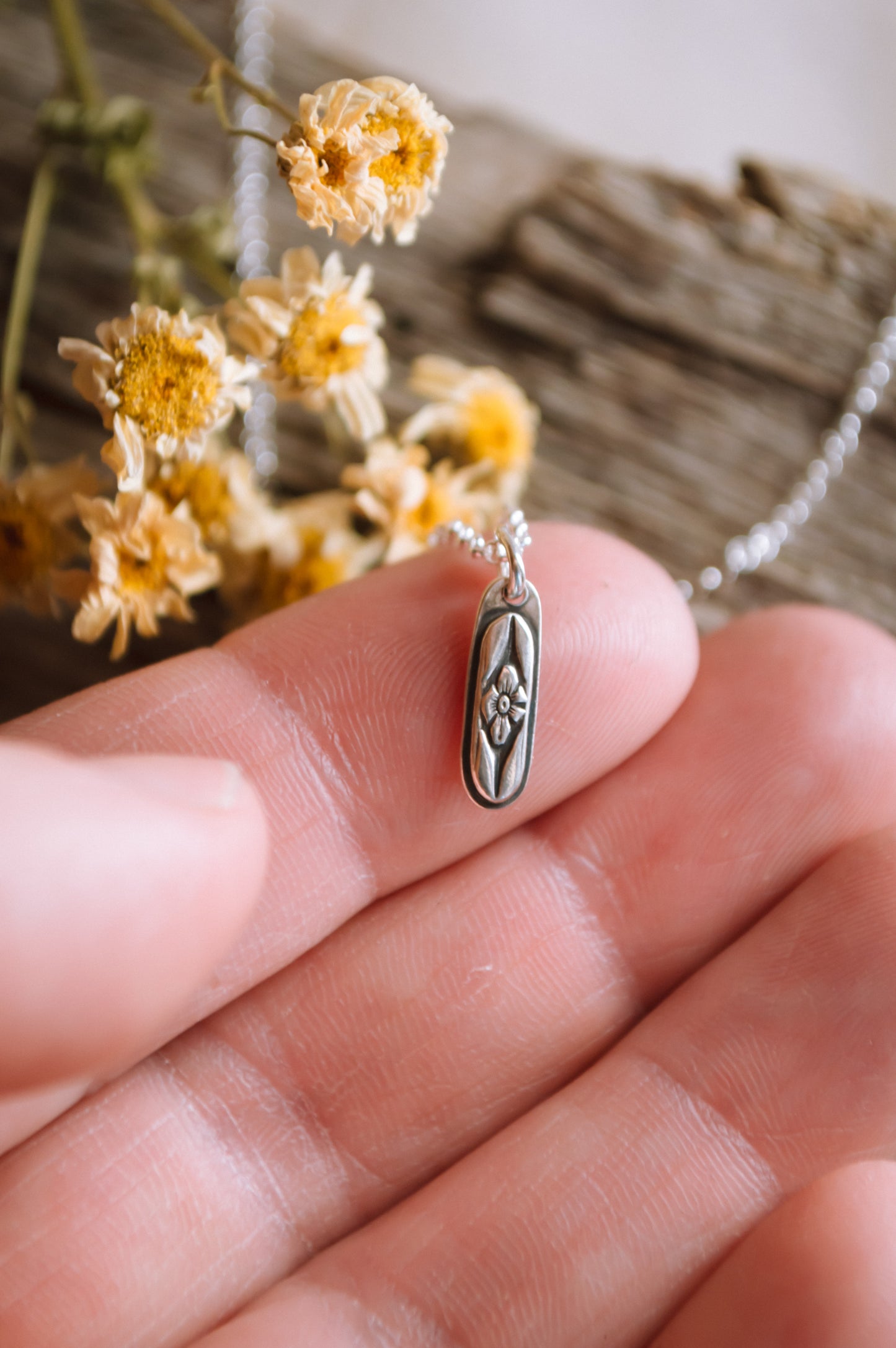 Forget Me Not Flower Necklace