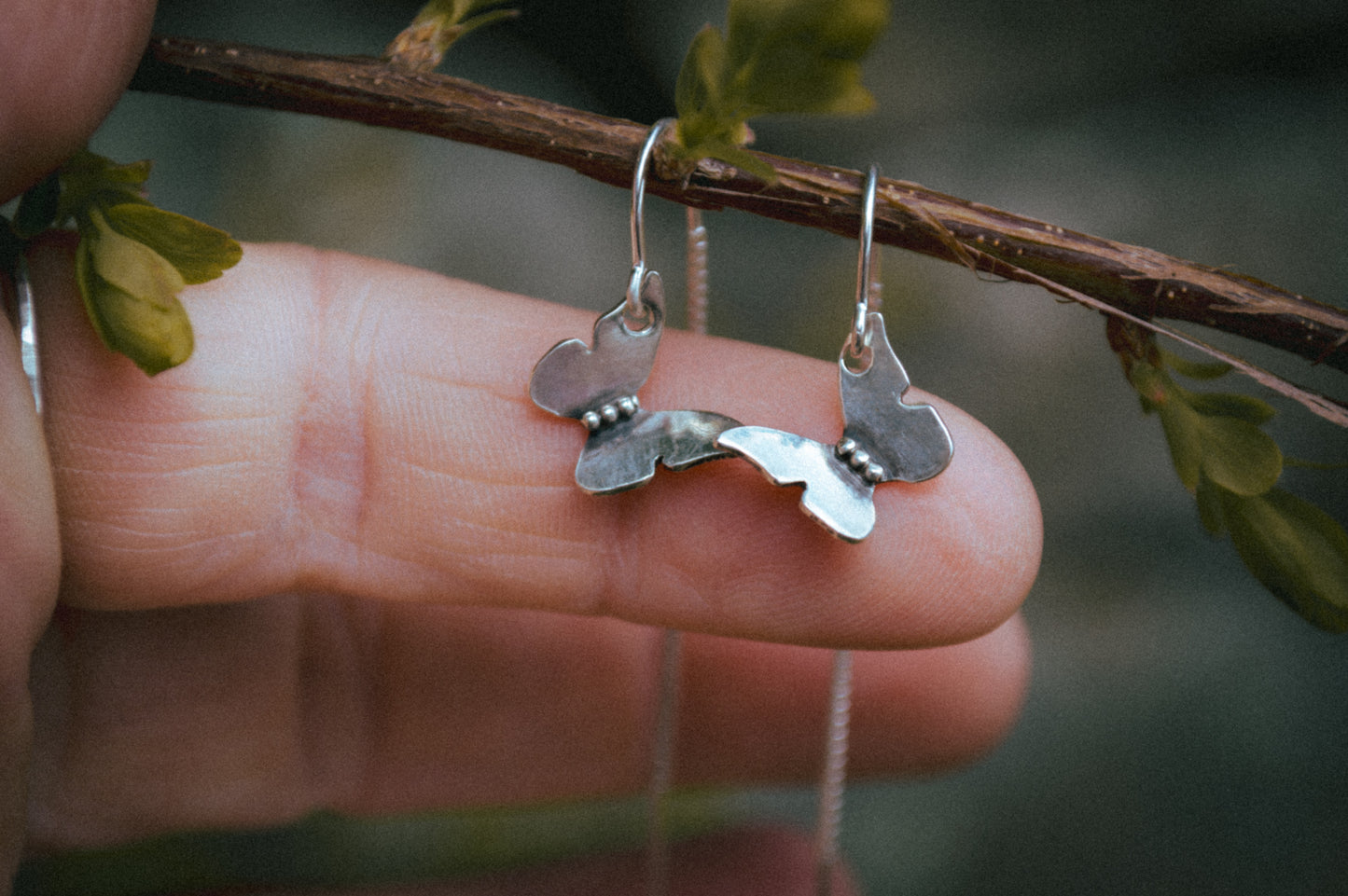 Sterling Butterfly Ear Threaders