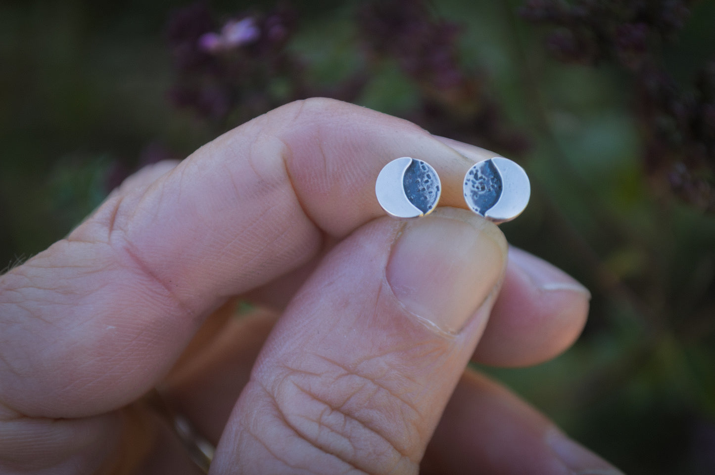 Moon Stud Earrings