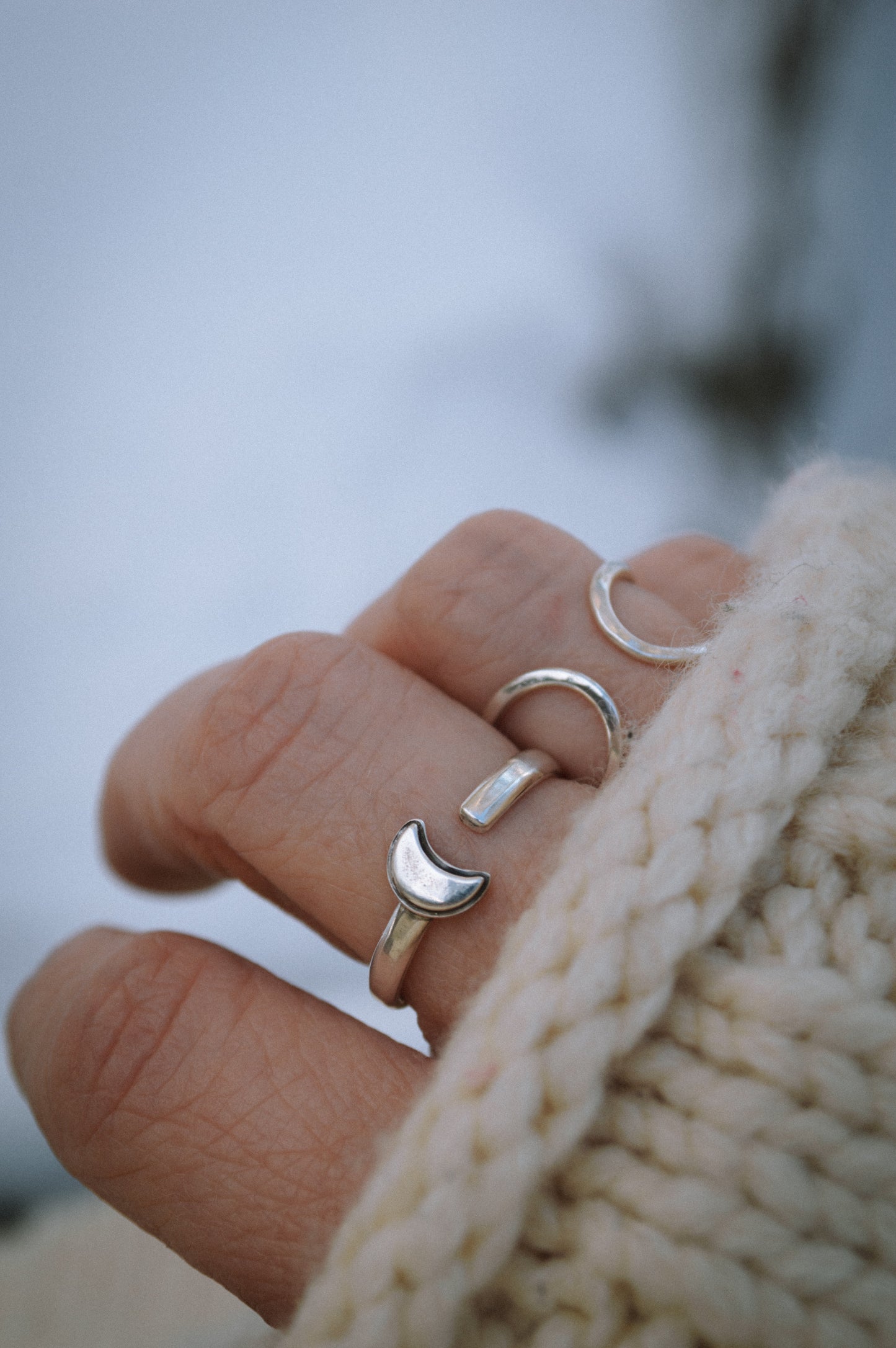 Adjustable Moon Ring