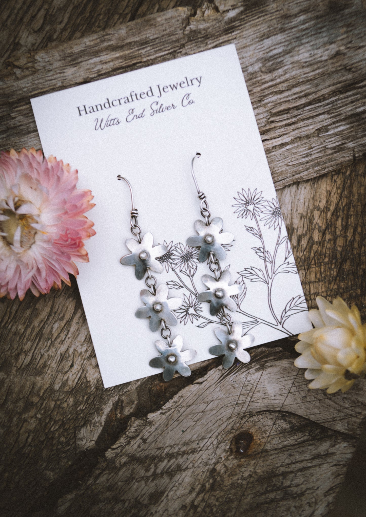 Daisy Chain Dangle Earrings