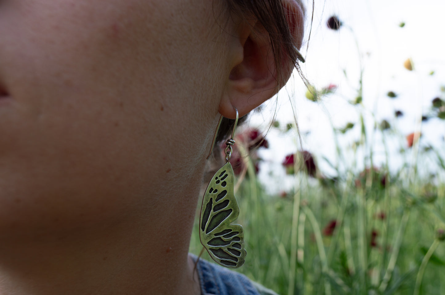 Butterfly Wing Statement Earrings