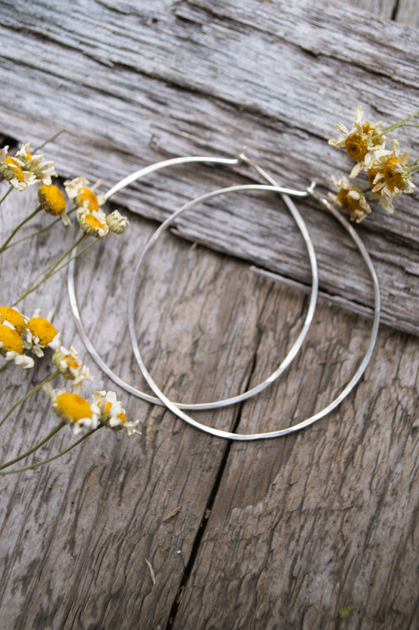 Ultra Lightweight Sterling Hoops