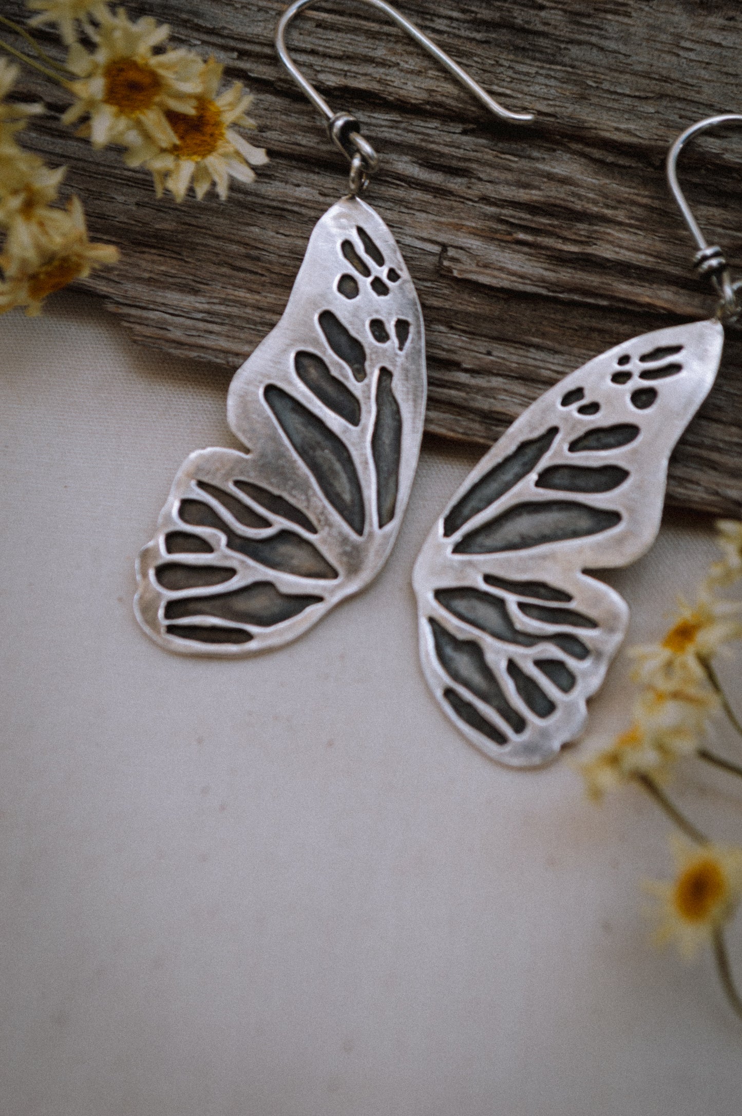 Butterfly Wing Statement Earrings