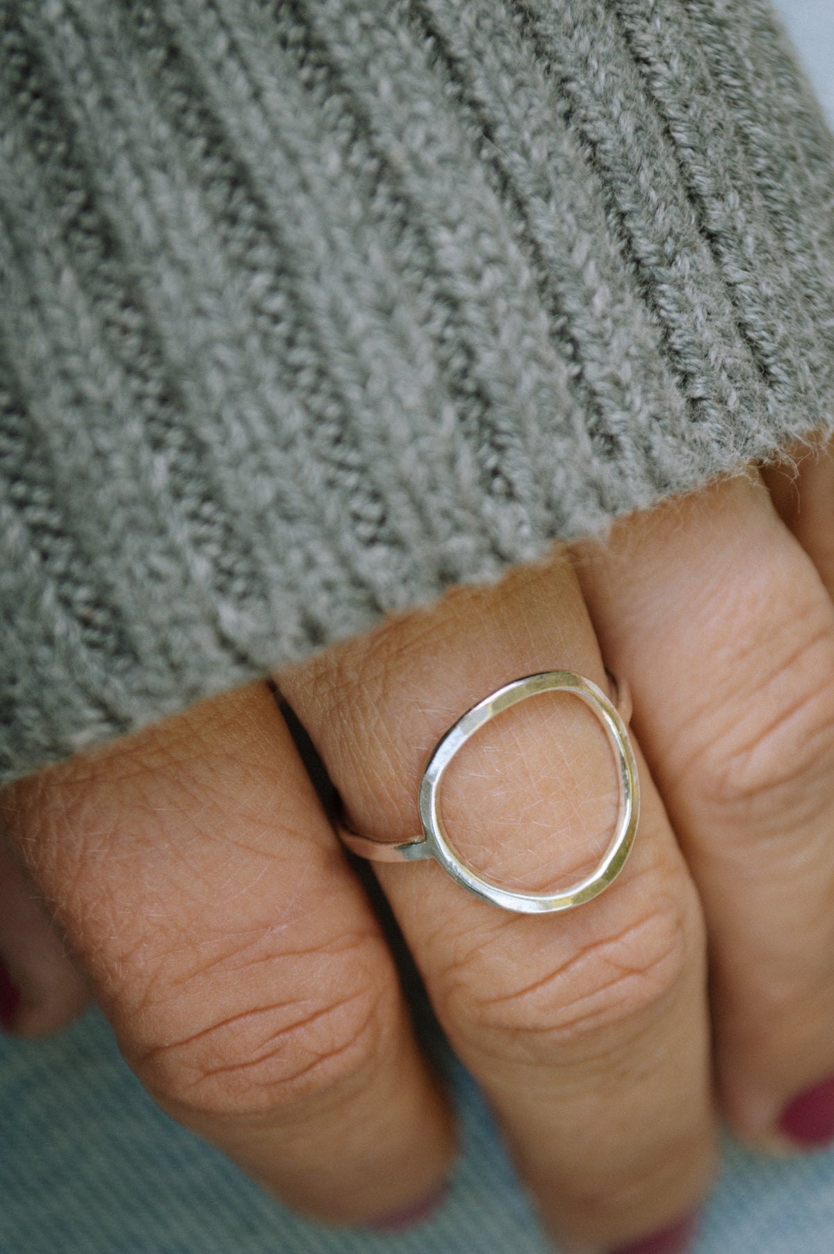 Sterling Silver Circle Ring