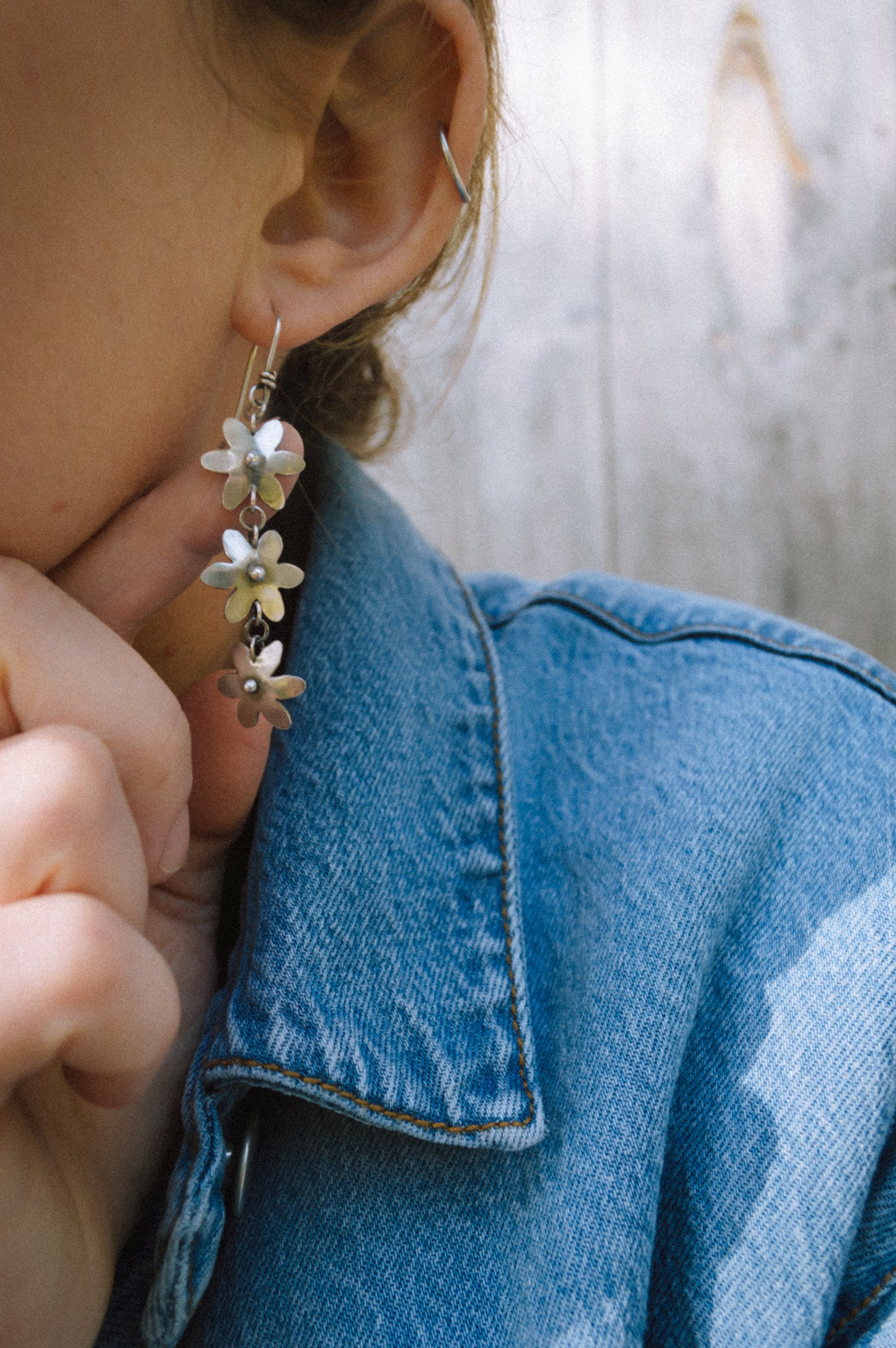 Daisy Chain Dangle Earrings