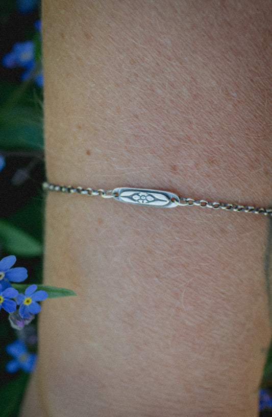 Forgot Me Not Dainty Chain Bracelet