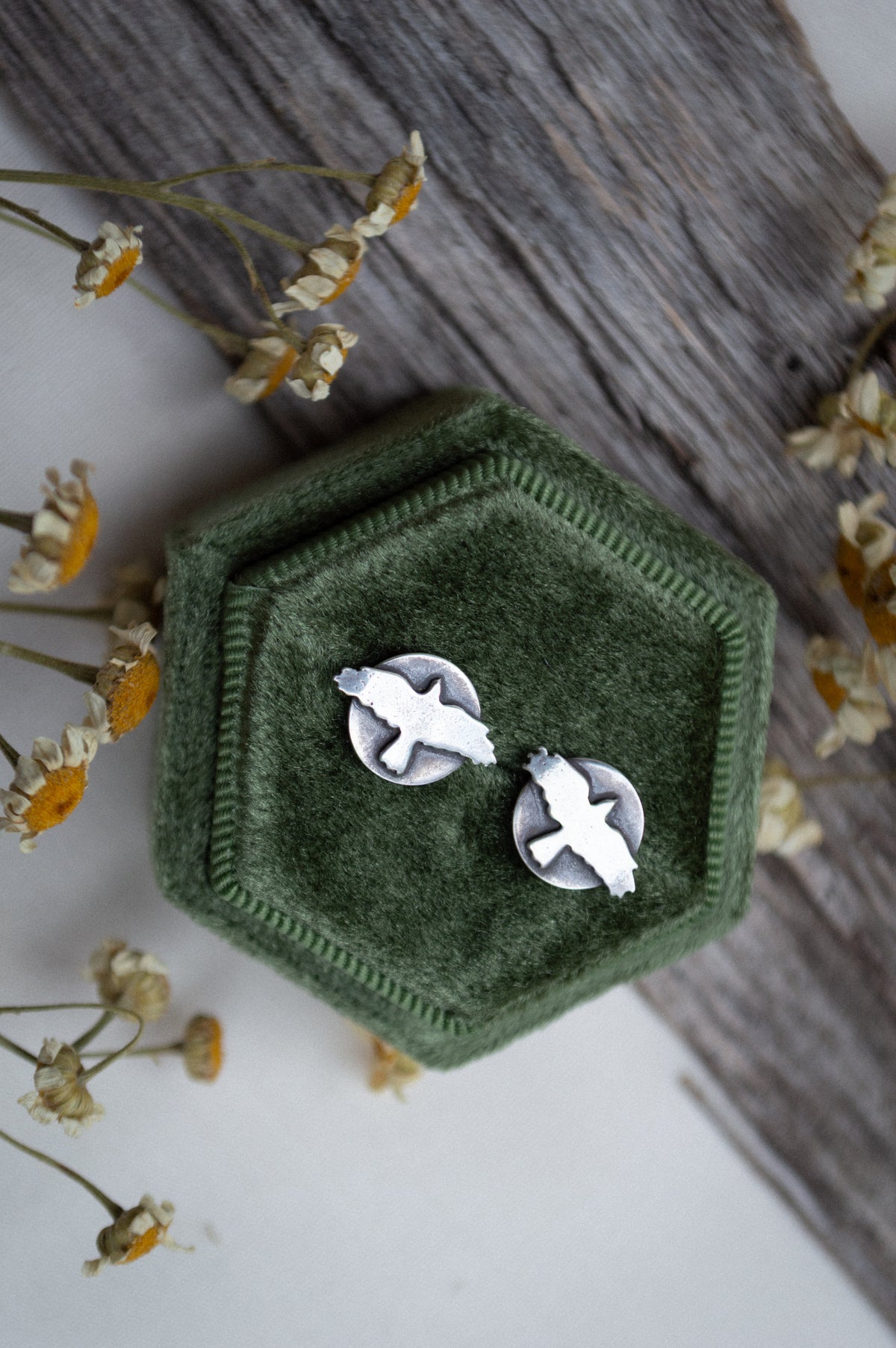 Sterling Silver Hawk Studs