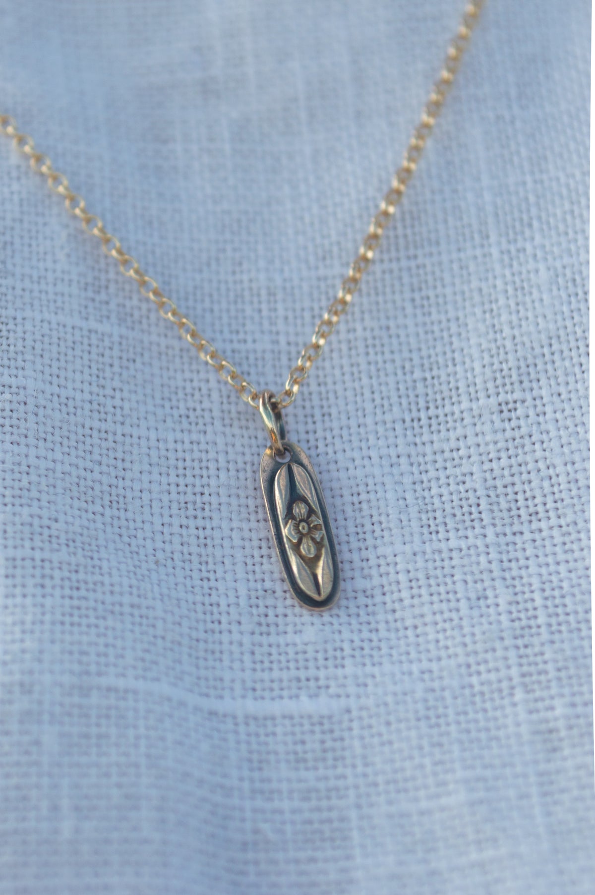 14k Gold Forget Me Not Charm