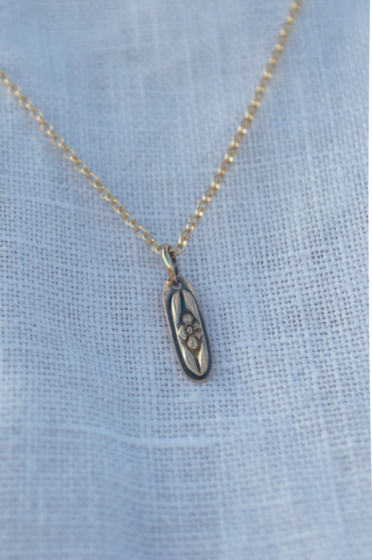 14k Gold Forget Me Not Charm