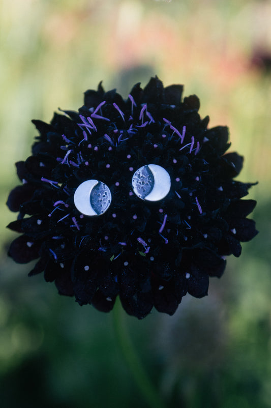 Moon Stud Earrings