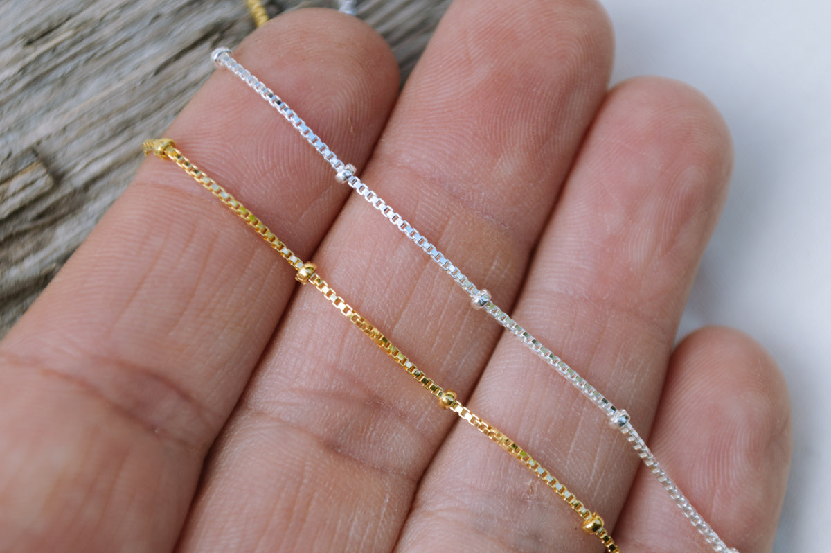 Dainty Satellite Box Chain