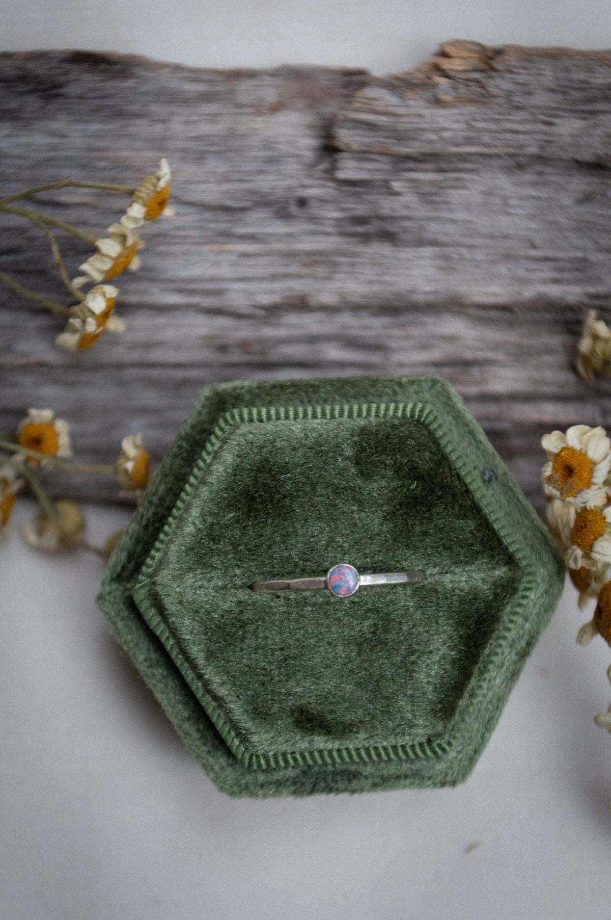 Australian Opal Stacking Ring