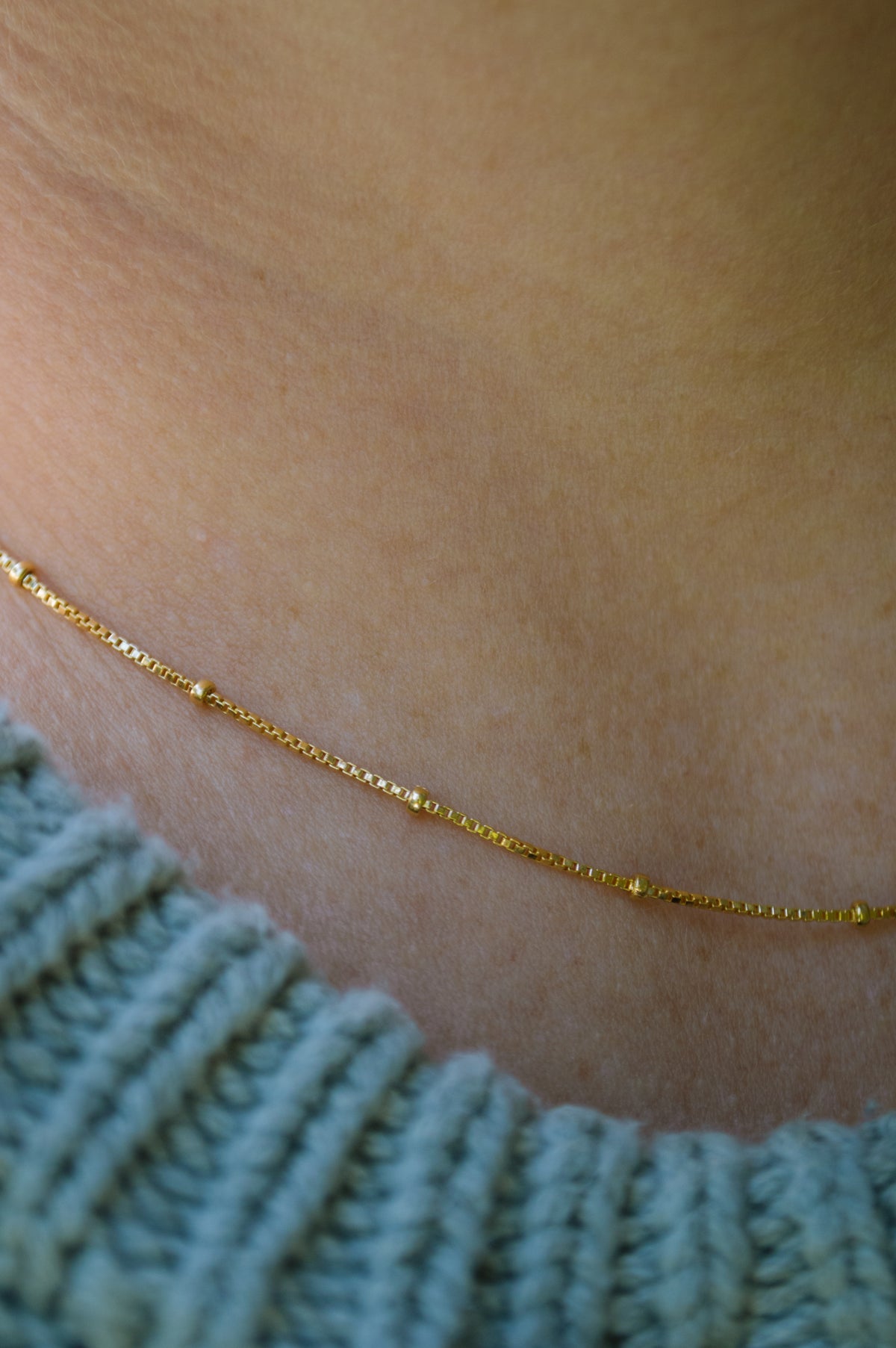 Dainty Satellite Box Chain