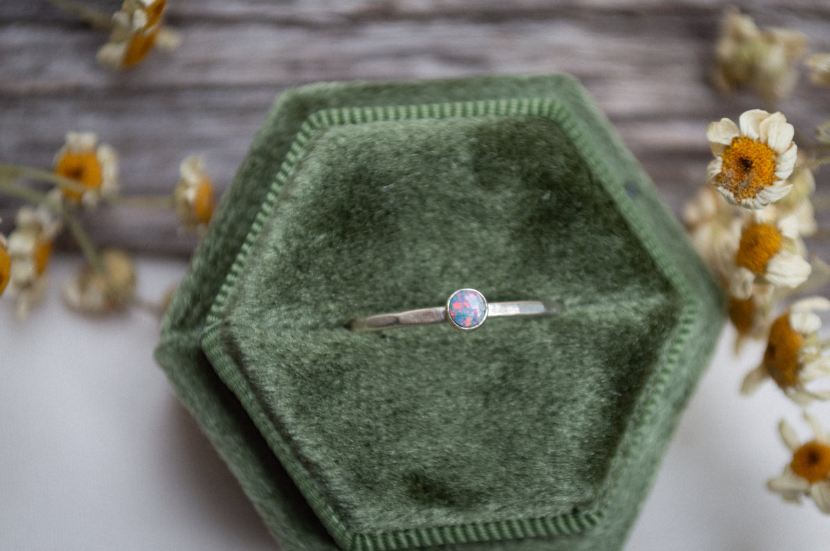 Australian Opal Stacking Ring