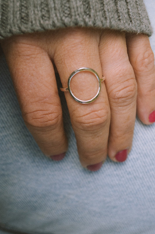Sterling Silver Circle Ring