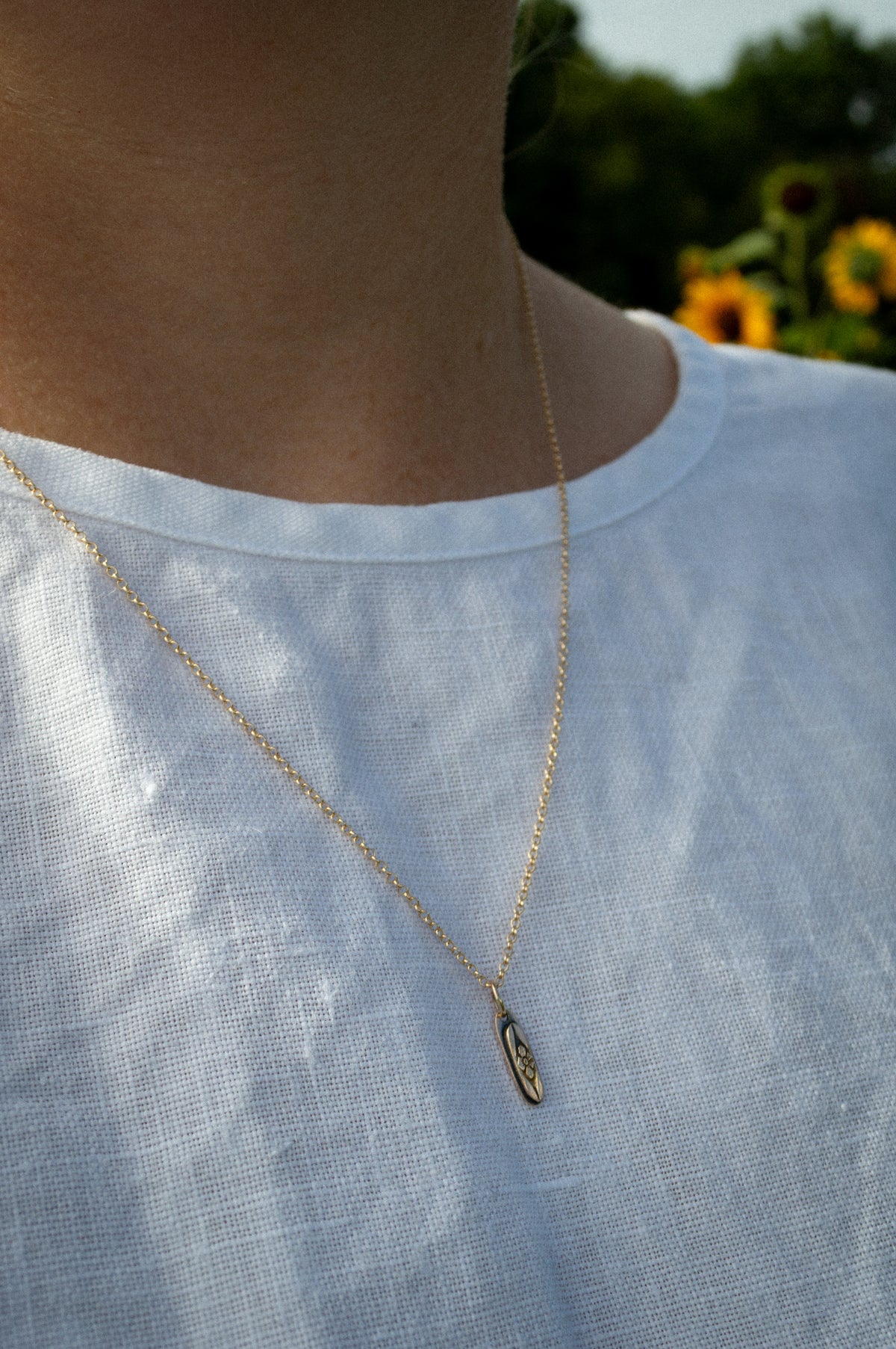 14k Gold Forget Me Not Charm