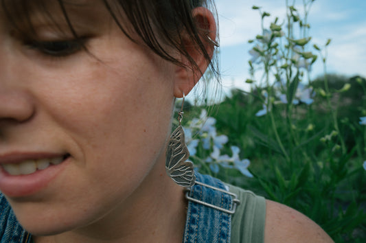 Butterfly Wing Statement Earrings
