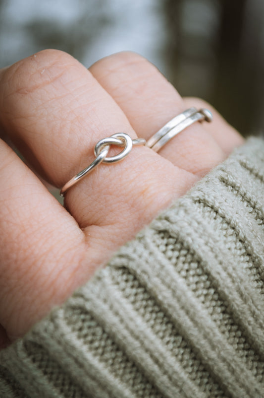 Sterling Knot Ring