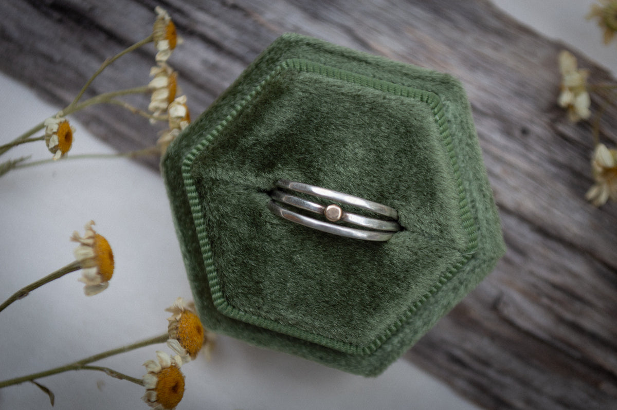 Spot of Gold Ring Set