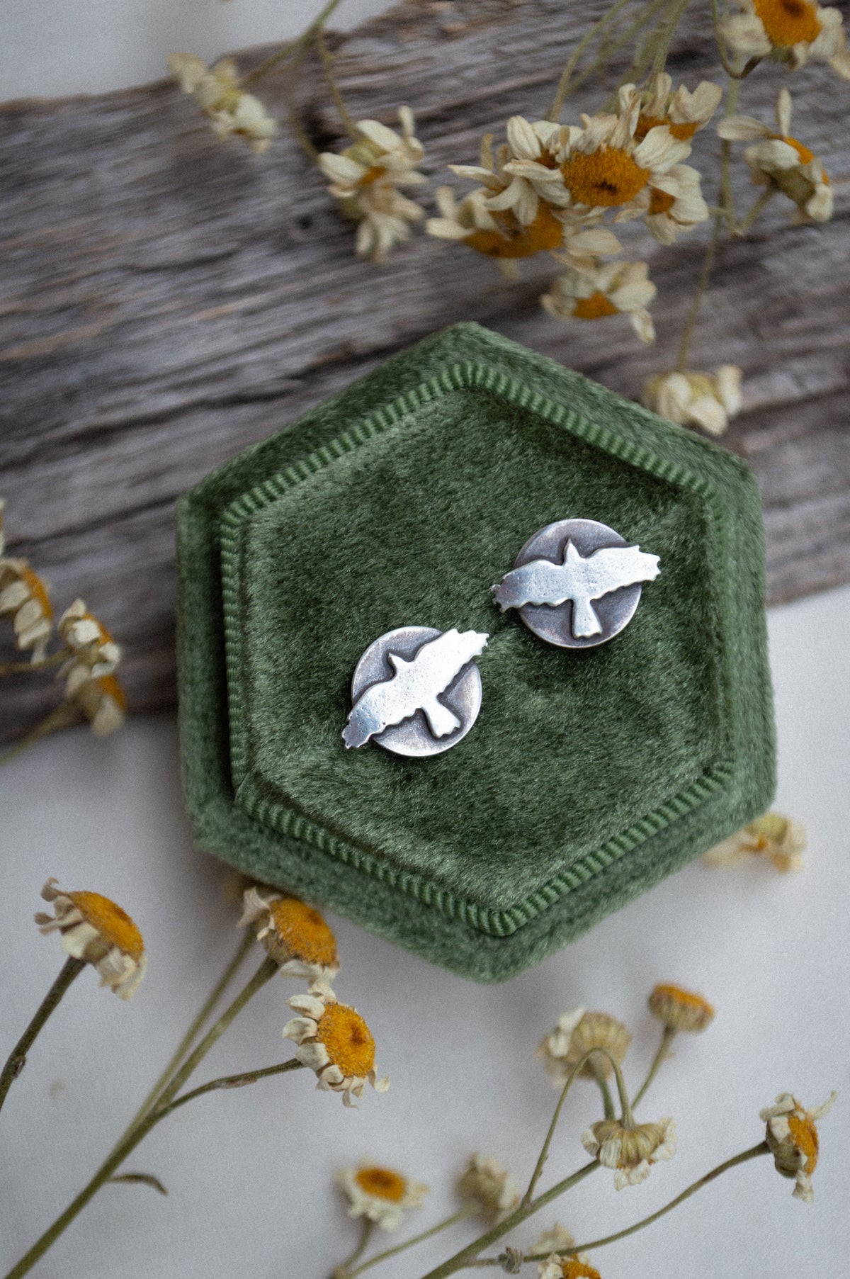 Sterling Silver Hawk Studs