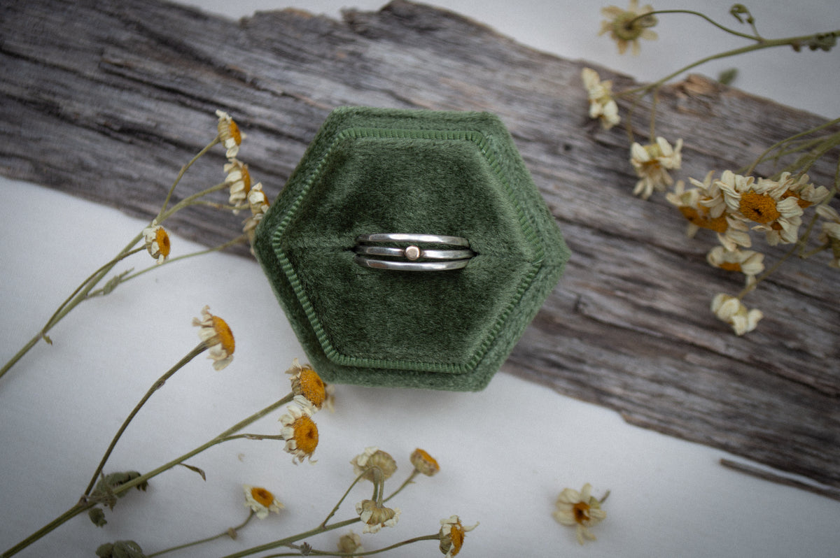 Spot of Gold Ring Set
