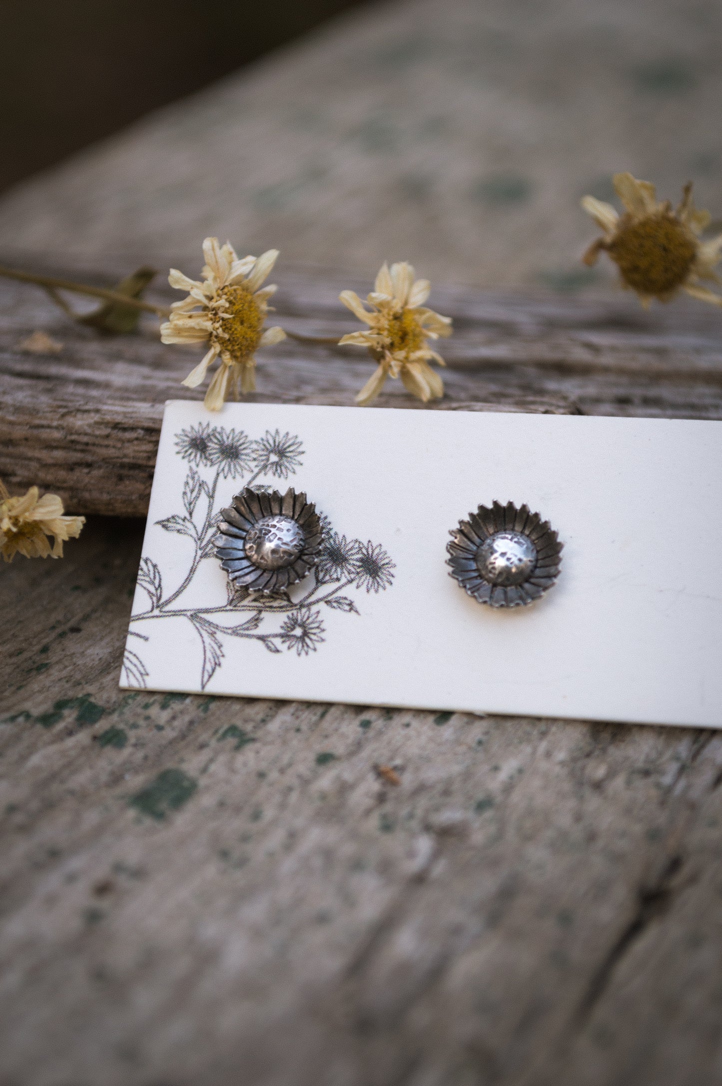 Sunflower Stud Earrings