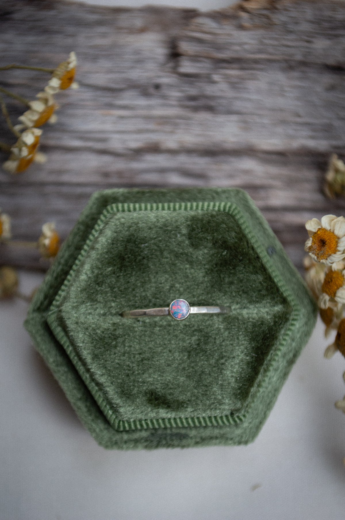 Australian Opal Stacking Ring
