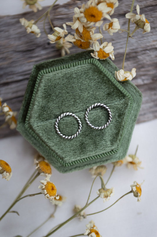 Twist Circle Studs